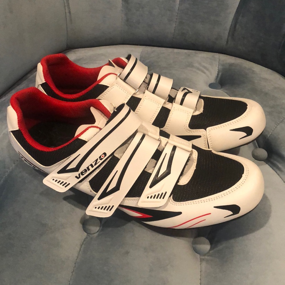 Venzo cycling shoes men’s 10.5 with cleats